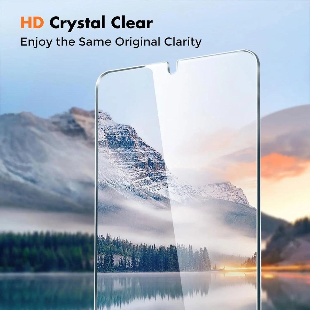 Entronix Clear Screen Protector Compatible with Galaxy S24 Ultra - 2-Piece Combo