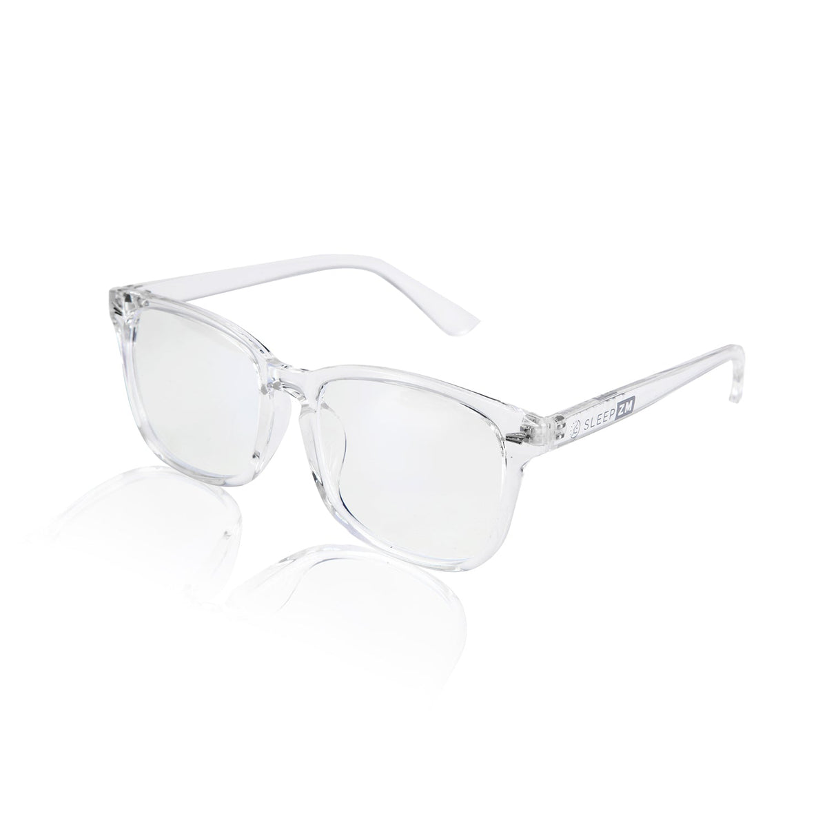 InvisiAid Clear Wayfarer Blue Light Glasses – Crystal