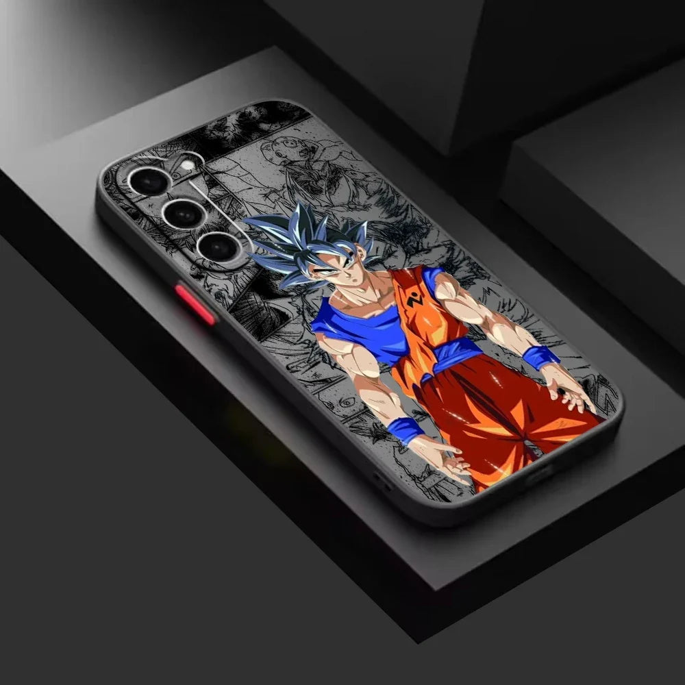 Gokuu Frosted Translucent For Samsung Galaxy S24 S23 S22 S21 S20 FE S10 S9 S8 Plus Ultra Pro 5G Funda