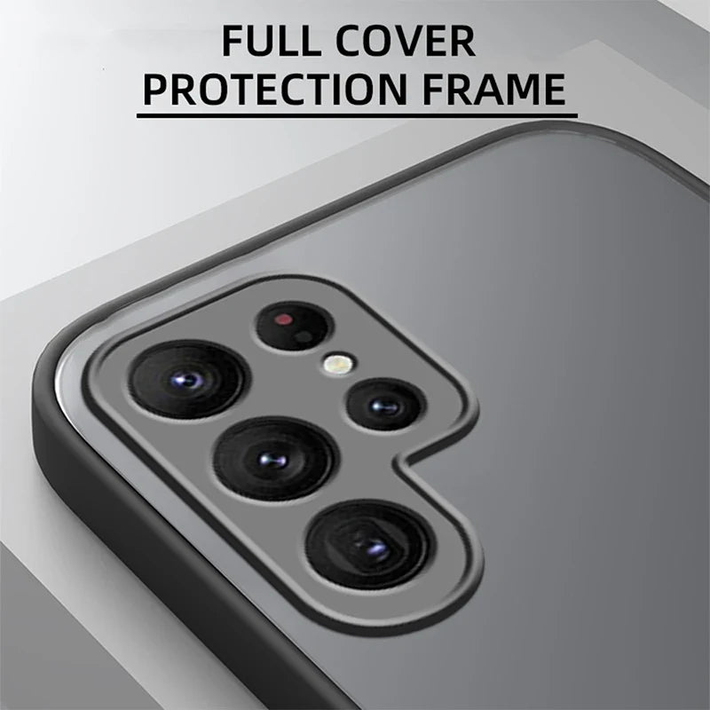 Gokuu Frosted Translucent For Samsung Galaxy S24 S23 S22 S21 S20 FE S10 S9 S8 Plus Ultra Pro 5G Funda